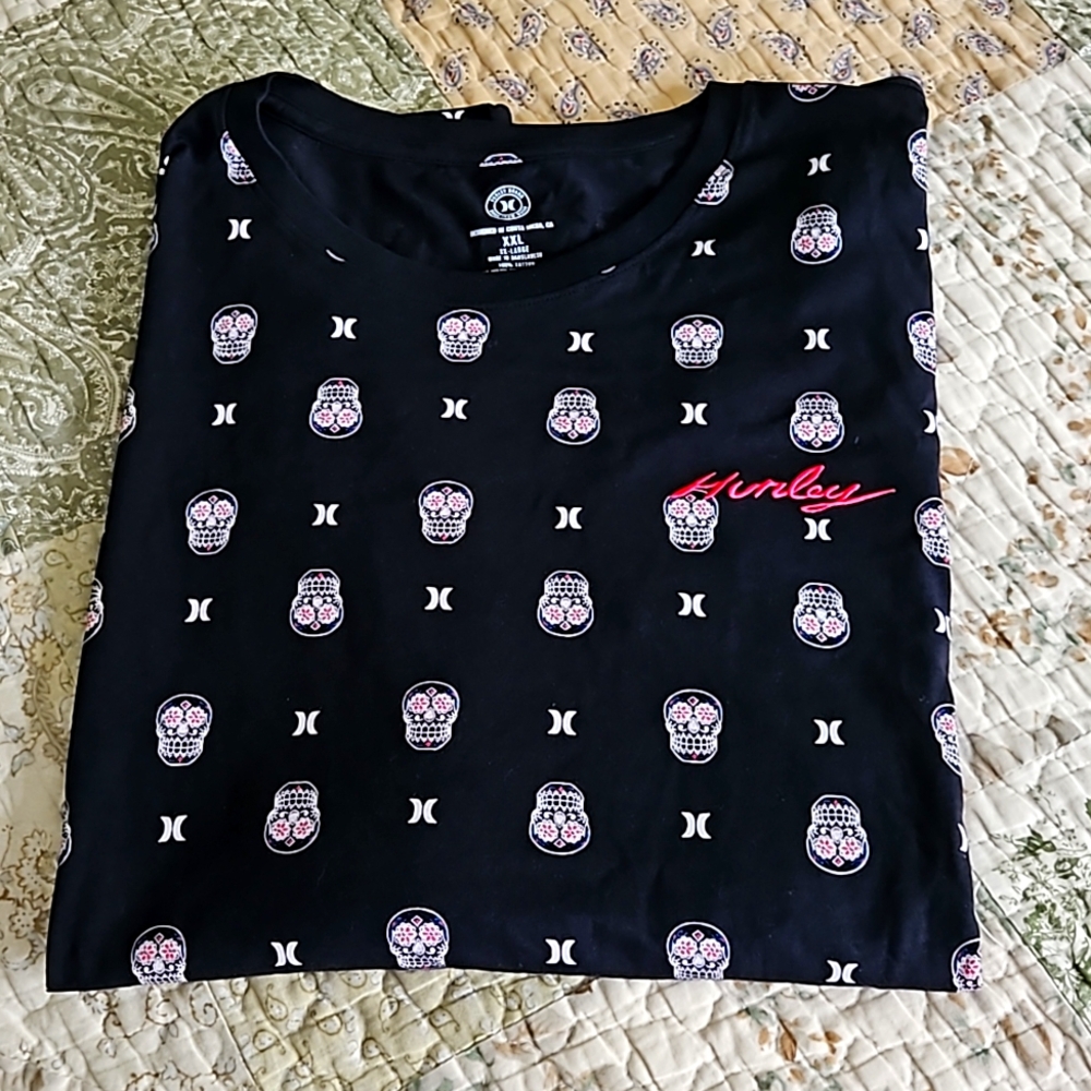 Hurley sugar scull t shirt